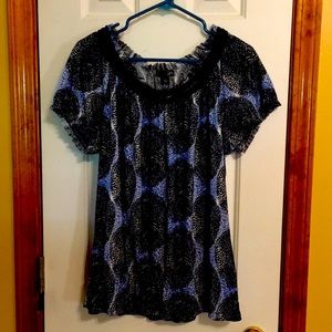 East 5th Fun short sleeve blouse
